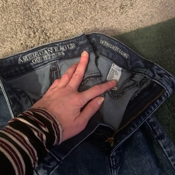 High waisted American eagle jeggings - Picture 2 of 3